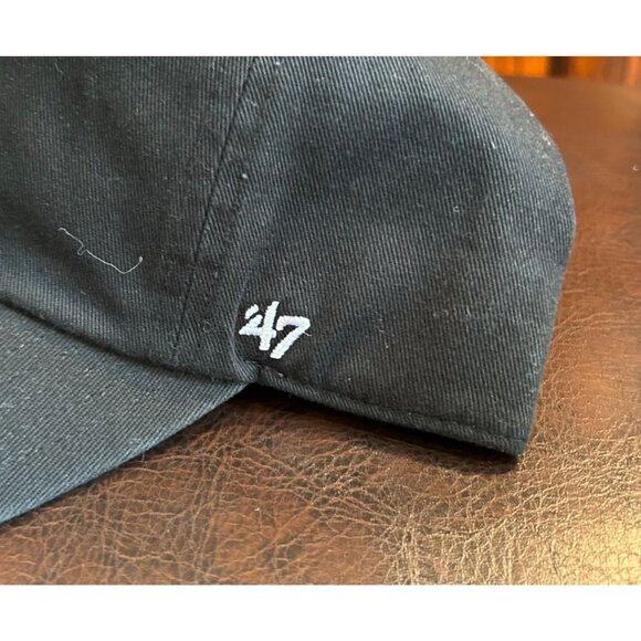 NEW Philadelphia Eagles Black Adjustable '47 Brand Baseball Cap - Picture 2 of 3